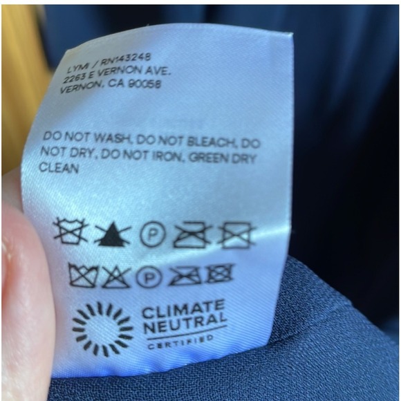 Reformation Navy Lysander Midi Dress Size 8 - Picture 5 of 12